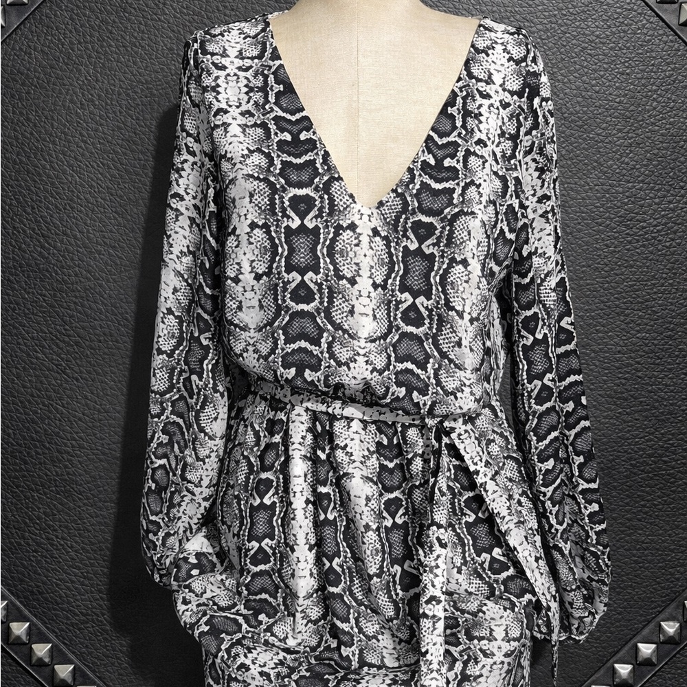 Express Monochrome Patterned Dress
